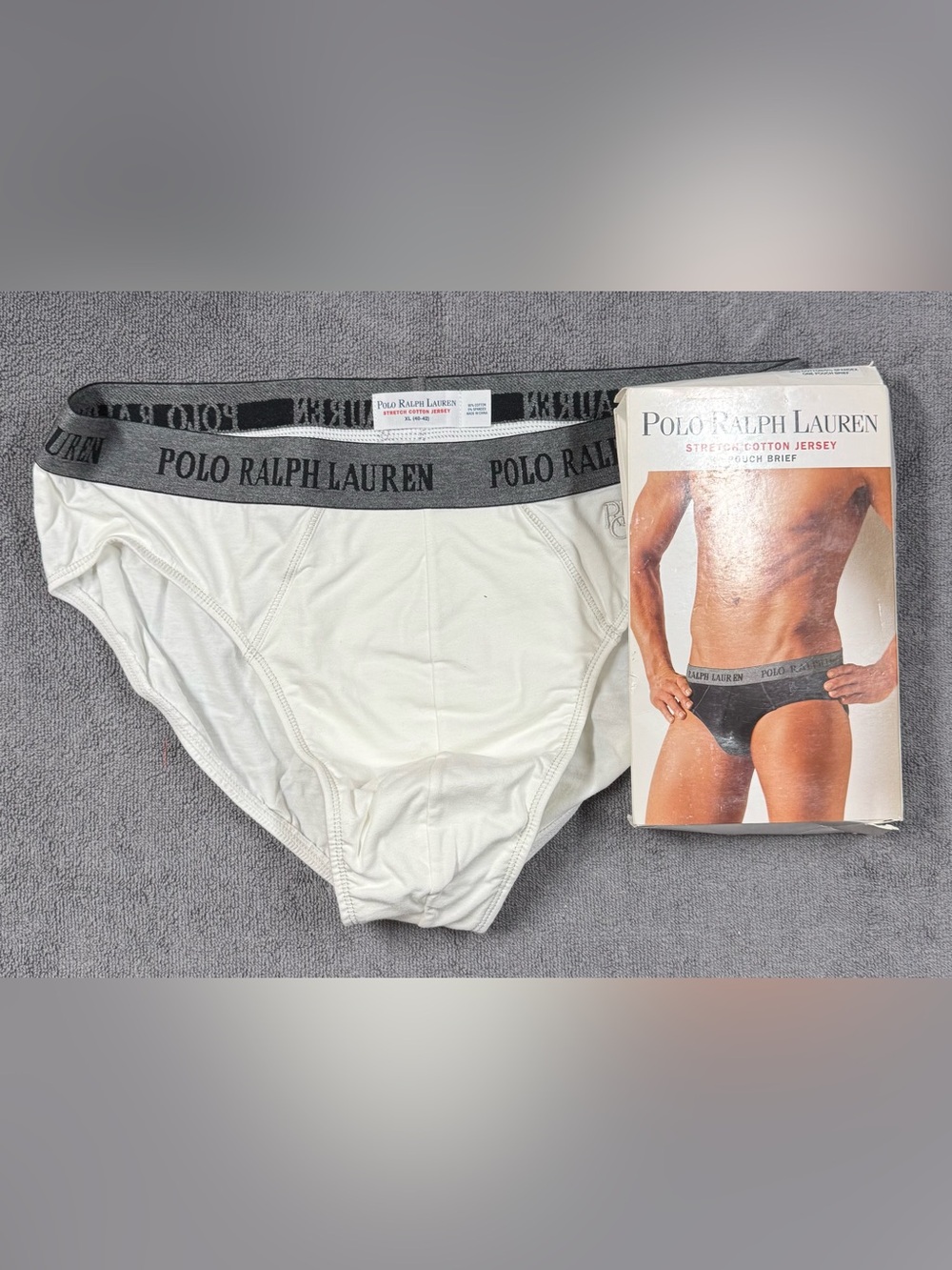 Polo Ralph Lauren Men's Stretch Cotton Jersey Pouch Brief - white